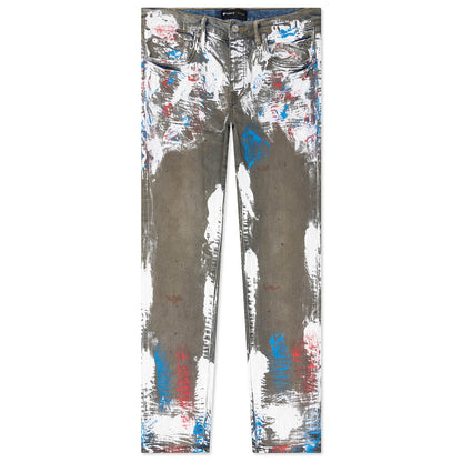 P001 - Indigo Heavy Crackle Tricolor