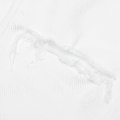 P001 - Optic White Knee Slit