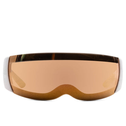 Ray-Ban x A$AP Rocky Ultra Wrap 002 - White/Brown Mirror Gold