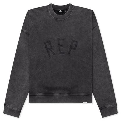 Red Applique Sweater - Vintage Black