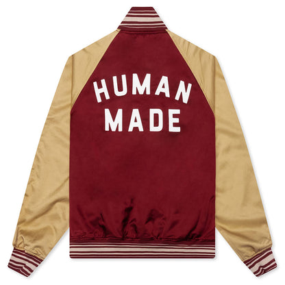 Reversible Satin Jacket - Burgundy