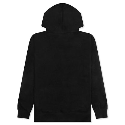Rhinestone Impact Hoodie - Black