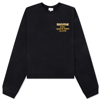Rhude Steel Crewneck - Vintage Black