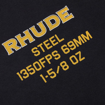 Rhude Steel L/S Tee - Vintage Black