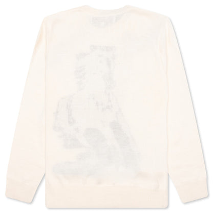 Running Horse Knit Sweater - Oatmeal