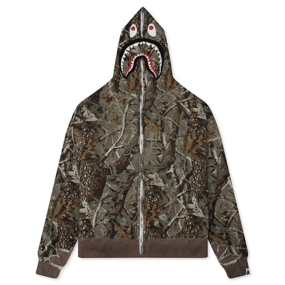 Saint M6 x BAPE Shark Zip Hoodie - Wood Camo