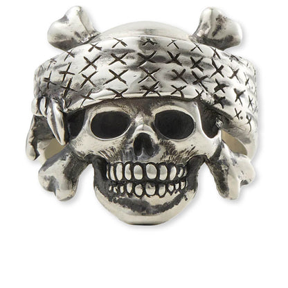 Saint M6 x Bounty Hunter Skull Ring - Silver