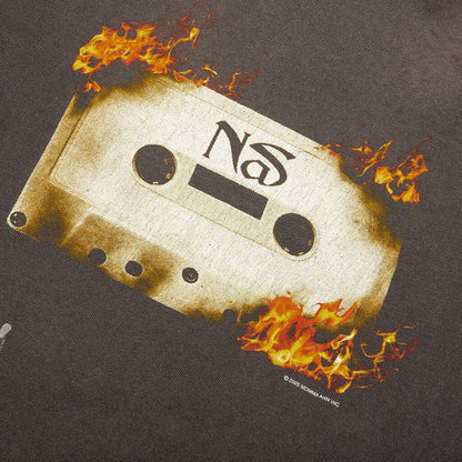 Saint M6 x Nas Radio Tape On Fire S/S Tee - Black
