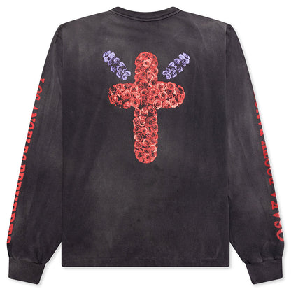 Saint Michael x Born x Raised Born Saint L/S Tee - Black