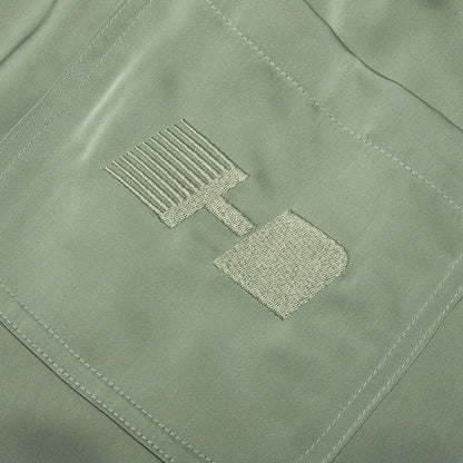 Satin Drawcord 7" Shorts - Sage