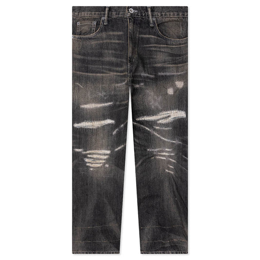 Savage Denim DP Wide Pants - Black