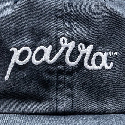 Scripted 6 Panel Hat - Washed Navy Blue