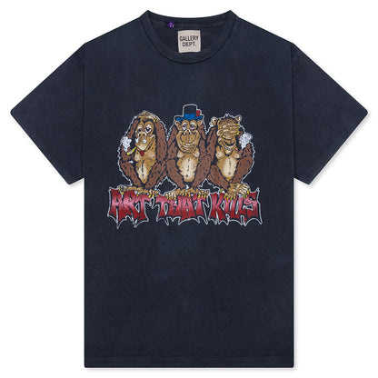 See No Evil Tee - Vintage Black