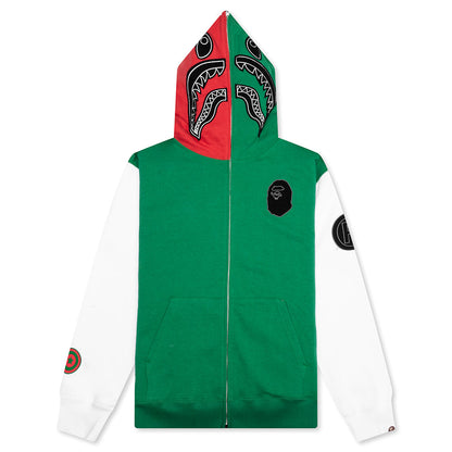 Shark Full Zip Hoodie Italy - Green