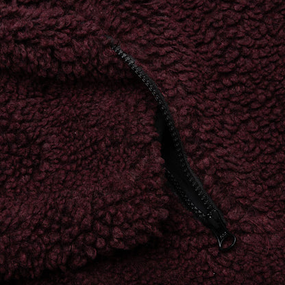 Sherpa Reversible Jacket - Burgundy