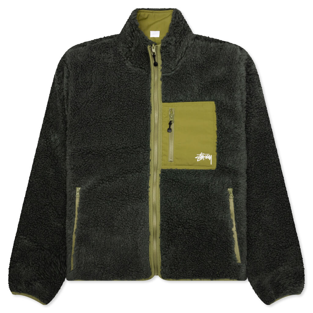 Sherpa Reversible Jacket - Dark Green