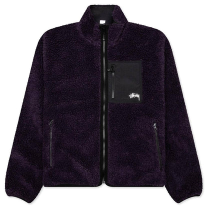 Sherpa Reversible Jacket - Purple