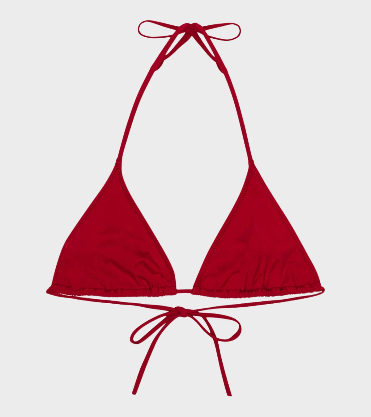 Triangle Bikini Top Red