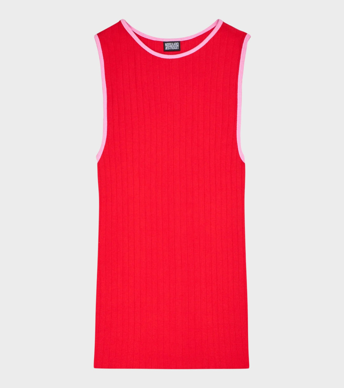 101 Tank Top Kontrast Red/Light Pink
