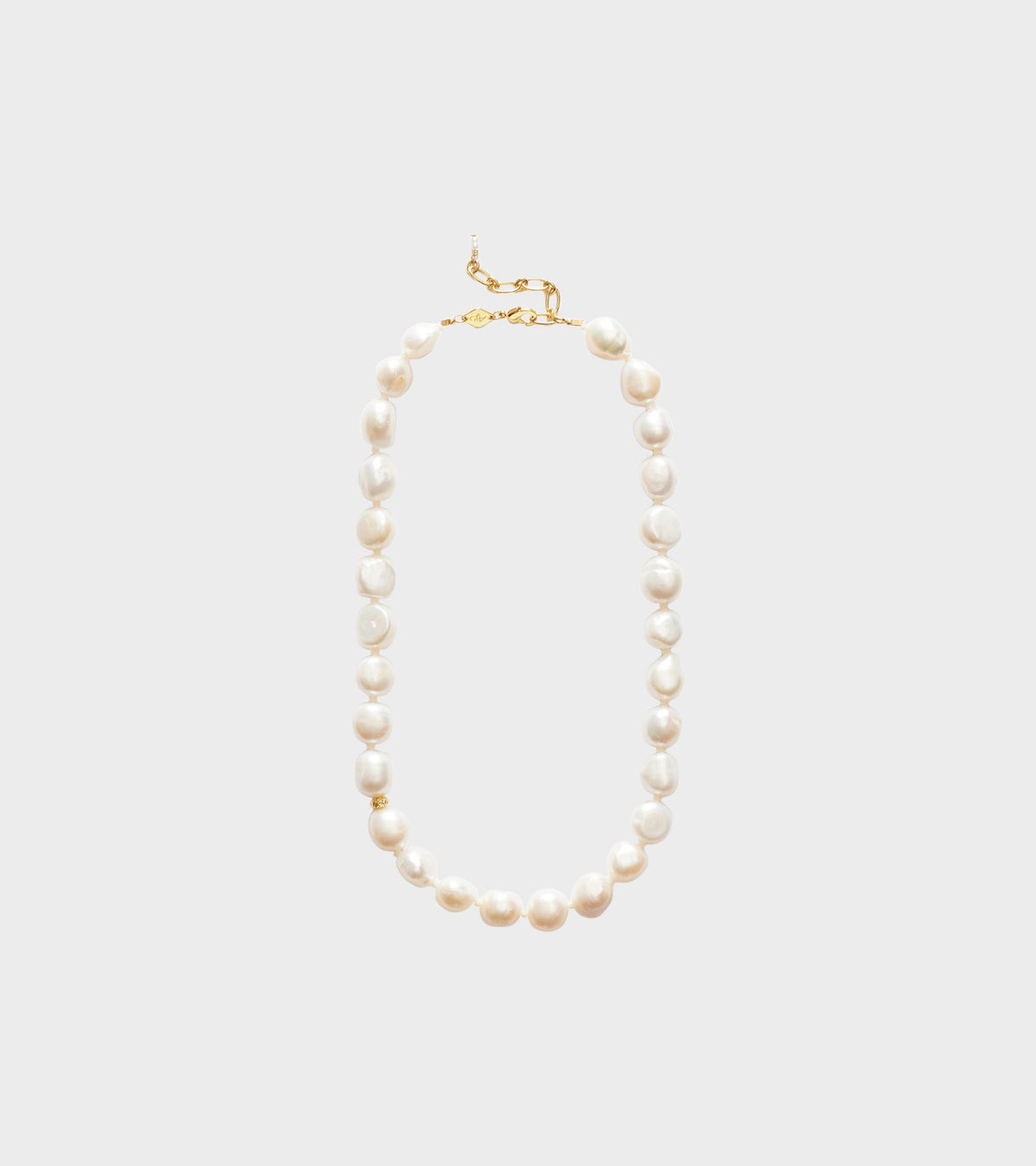Stellar Pearly Necklace Gold