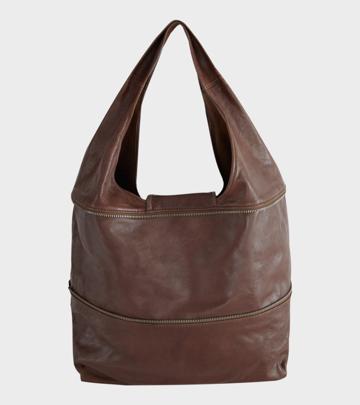 Riba Zip Bag Brown