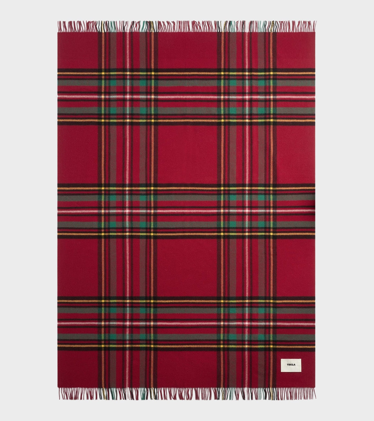 Lambswool Blanket Red Plaid