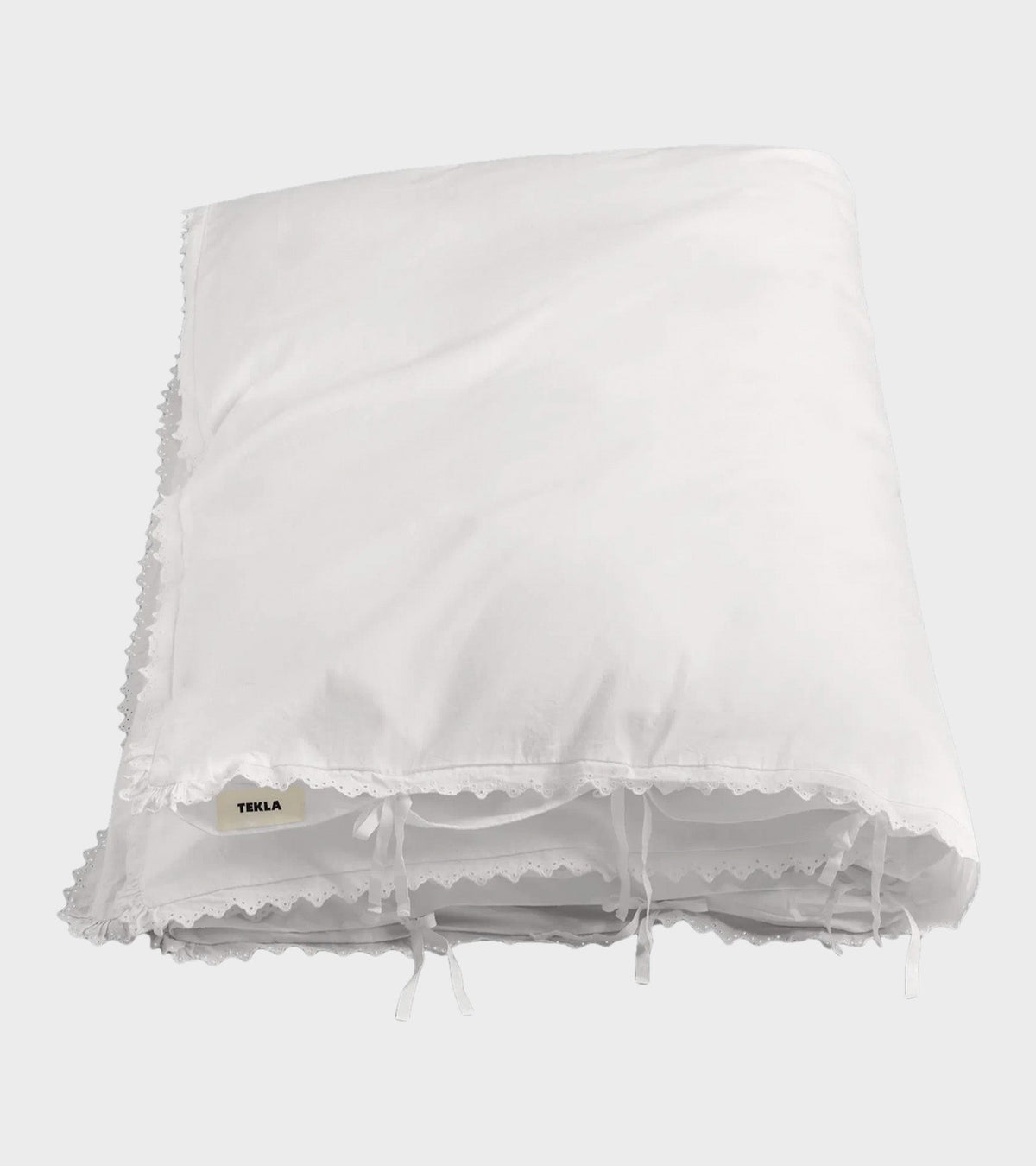Anaïs Broderie Anglaise Percale Duvet 140x200 Broken White