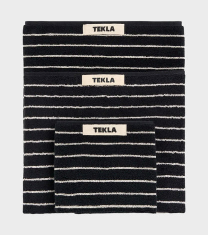 Bath Towel 70x140 Black Stripes