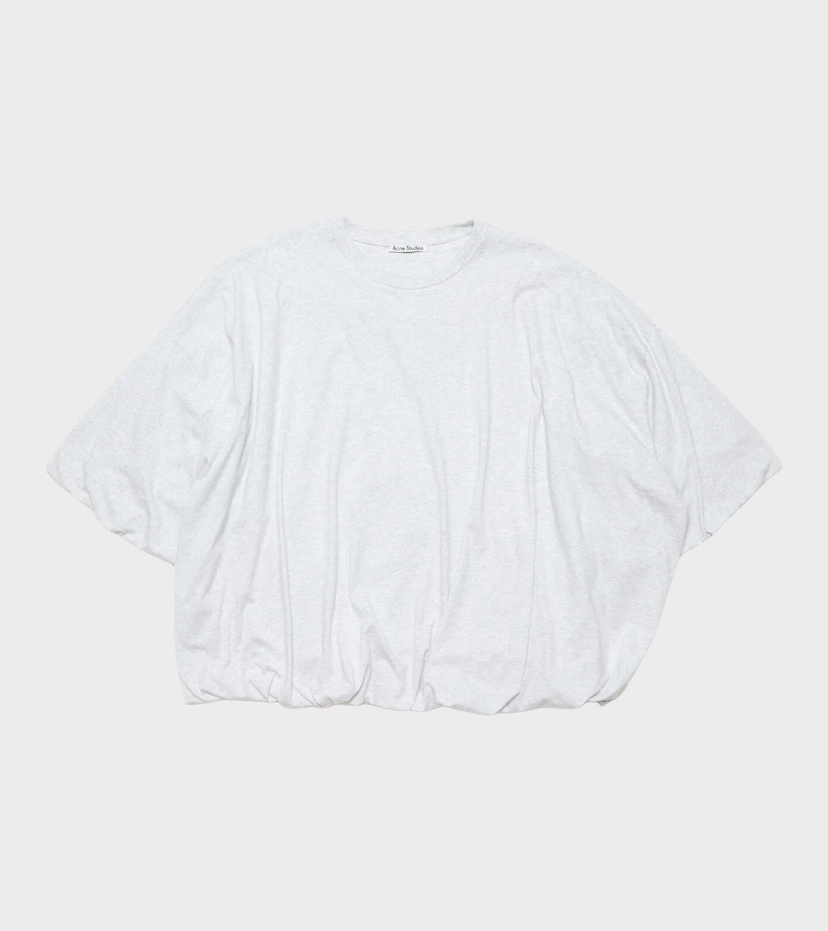 Gathered Logo T-shirt Grey Melange
