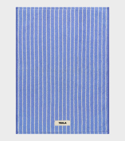 Bath Mat 50x70 Clear Blue Stripes