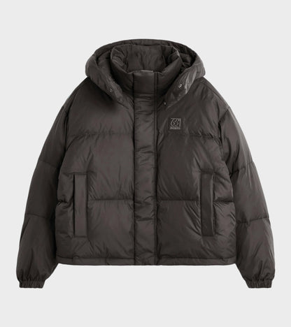 Dyngja Down Cropped Jacket Licorice
