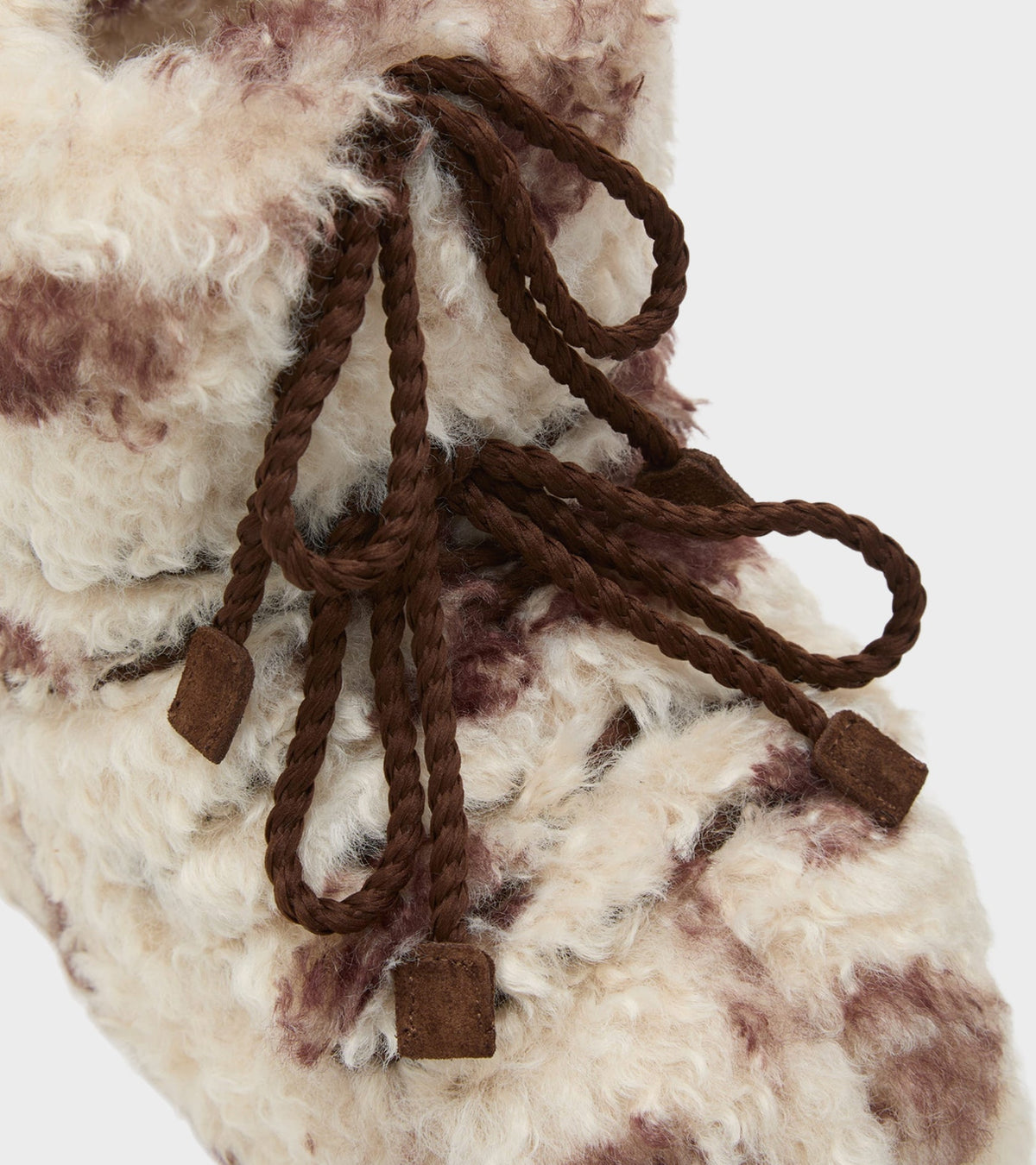 Moon Boot Icon Low Curly Cow Print