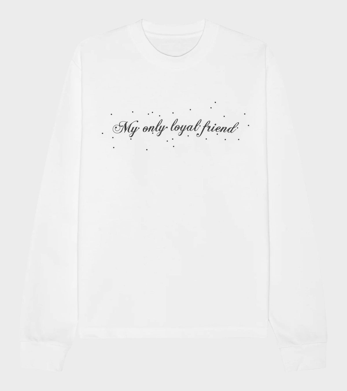 Oversized L/S Dog T-shirt White