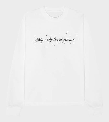 Oversized L/S Dog T-shirt White