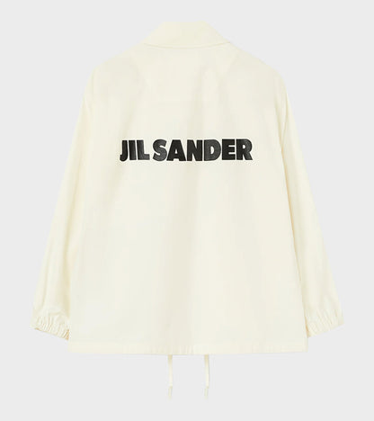Dry Touch Cotton Poplin Logo Jacket Piuma