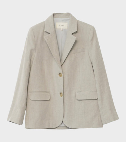 Linen Straight Blazer Nature