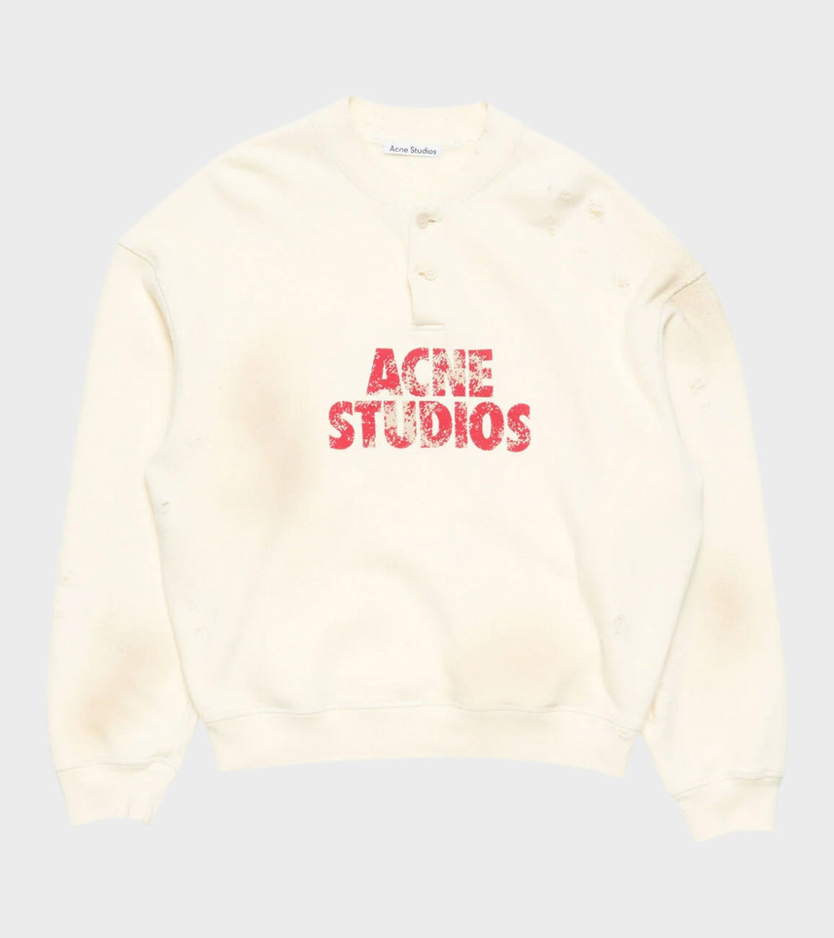 Fleece Logo Sweatshirt Off-white