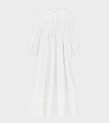 Florentine Dress Optic White