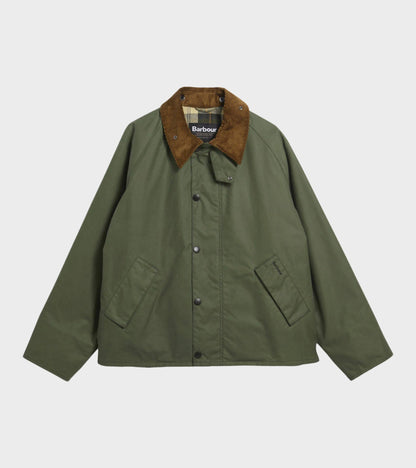 Transport Waxed Jacket Light Moss