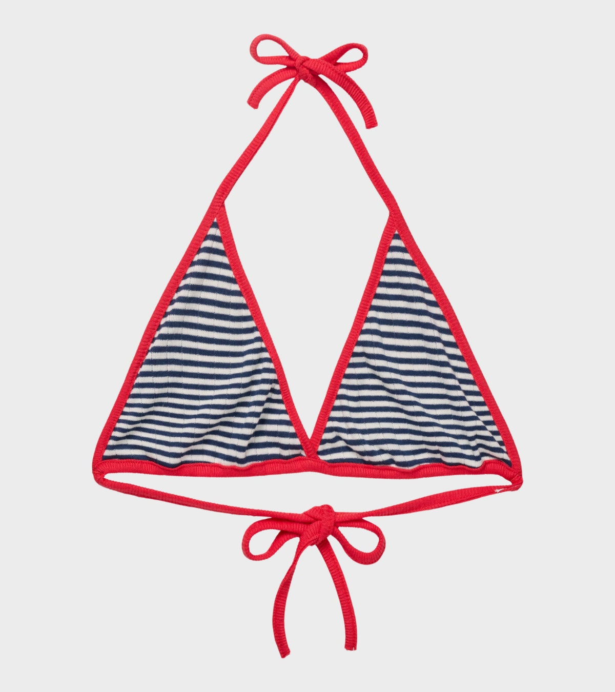 Bikini Top Marine/Ecru/Red