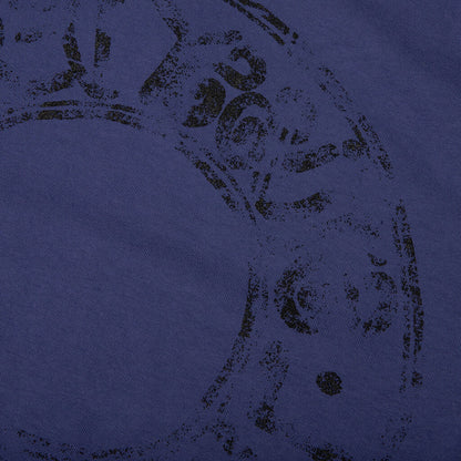 Skulls Pigment Dyed Tee - Indigo