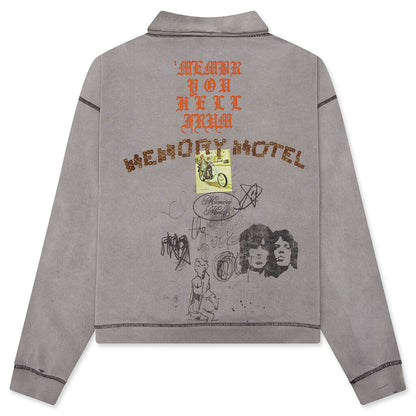 Sorry 'Bout That 1/4 Zip Crewneck - Gray