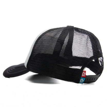 AirBrush Flower Trucker Hat - Black