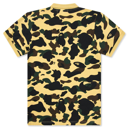 1ST Camo Ape Head One Point Polo - Yellow
