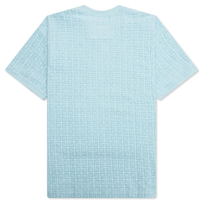 4G Cotton Towelling T-Shirt - Sky Blue