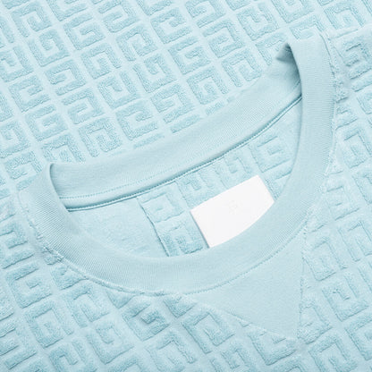 4G Cotton Towelling T-Shirt - Sky Blue