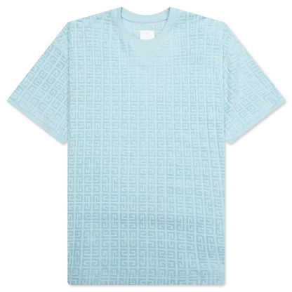 4G Cotton Towelling T-Shirt - Sky Blue