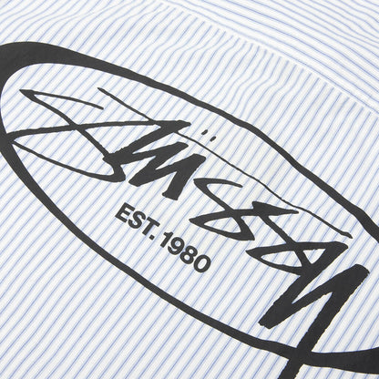 Standard L/S Shirt Logo - Blue Stripe