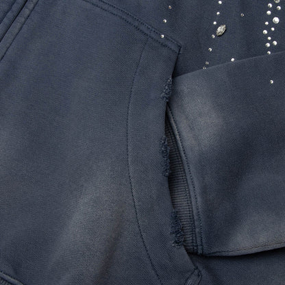 20K Stellar Diamond Hoodie - Blue