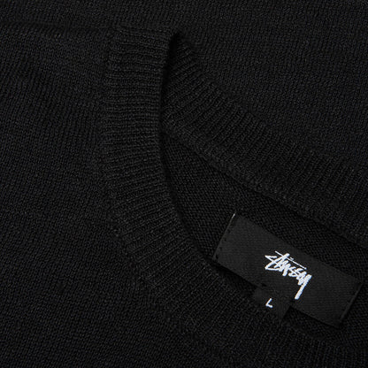 Lightweight Striped Sweater - Black